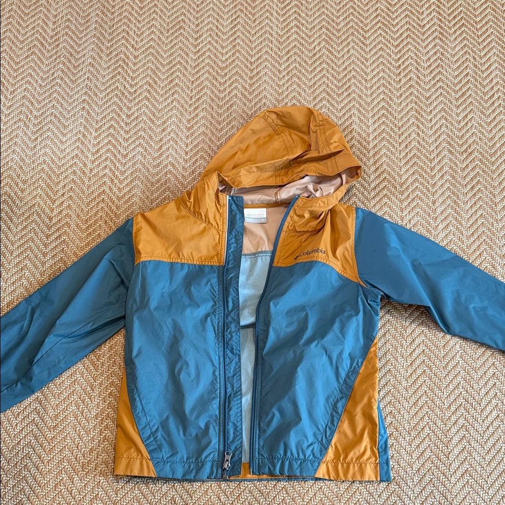Columbia Kids' Blue and Orange Raincoat